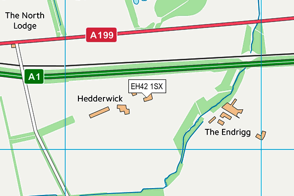 EH42 1SX map - OS VectorMap District (Ordnance Survey) EH42 1SX map - OS VectorMap District (Ordnance Survey)