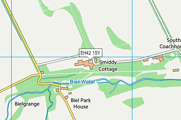 EH42 1SY map - OS VectorMap District (Ordnance Survey) EH42 1SY map - OS VectorMap District (Ordnance Survey)