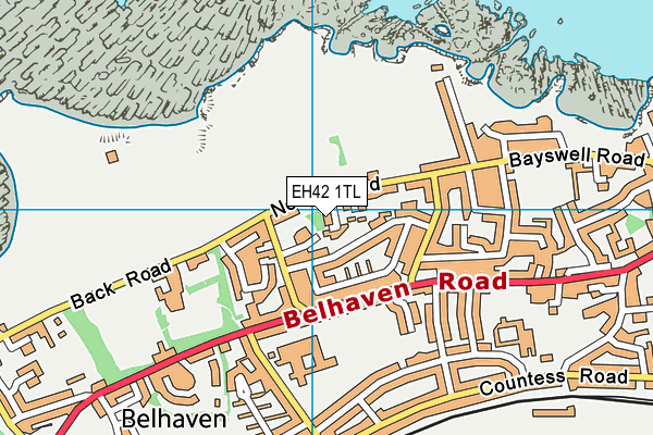 EH42 1TL map - OS VectorMap District (Ordnance Survey) EH42 1TL map - OS VectorMap District (Ordnance Survey)