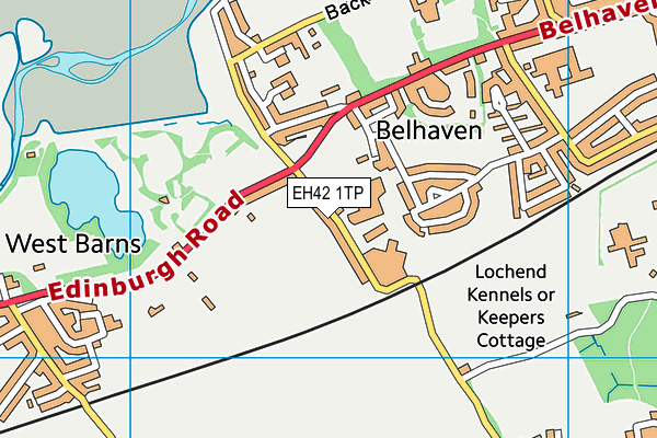 EH42 1TP map - OS VectorMap District (Ordnance Survey) EH42 1TP map - OS VectorMap District (Ordnance Survey)