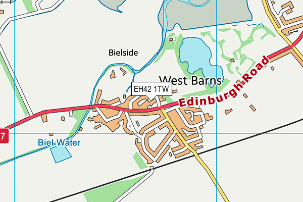 EH42 1TW map - OS VectorMap District (Ordnance Survey) EH42 1TW map - OS VectorMap District (Ordnance Survey)