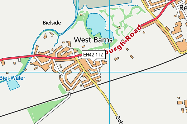 EH42 1TZ map - OS VectorMap District (Ordnance Survey) EH42 1TZ map - OS VectorMap District (Ordnance Survey)
