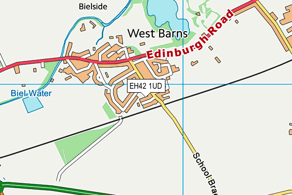 EH42 1UD map - OS VectorMap District (Ordnance Survey) EH42 1UD map - OS VectorMap District (Ordnance Survey)