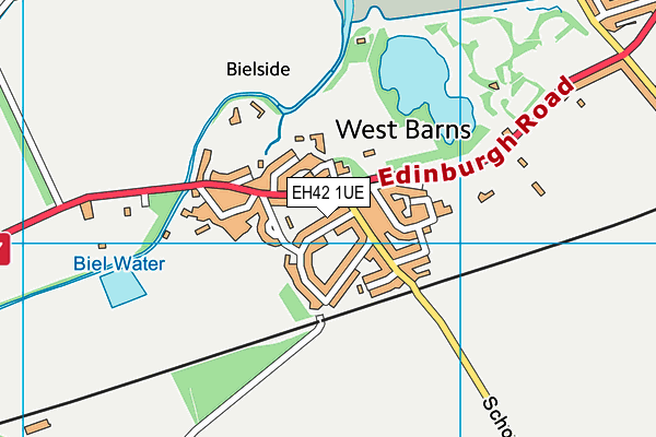 EH42 1UE map - OS VectorMap District (Ordnance Survey) EH42 1UE map - OS VectorMap District (Ordnance Survey)
