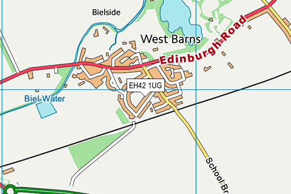 EH42 1UG map - OS VectorMap District (Ordnance Survey) EH42 1UG map - OS VectorMap District (Ordnance Survey)