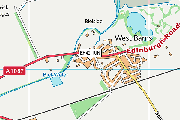 EH42 1UN map - OS VectorMap District (Ordnance Survey) EH42 1UN map - OS VectorMap District (Ordnance Survey)