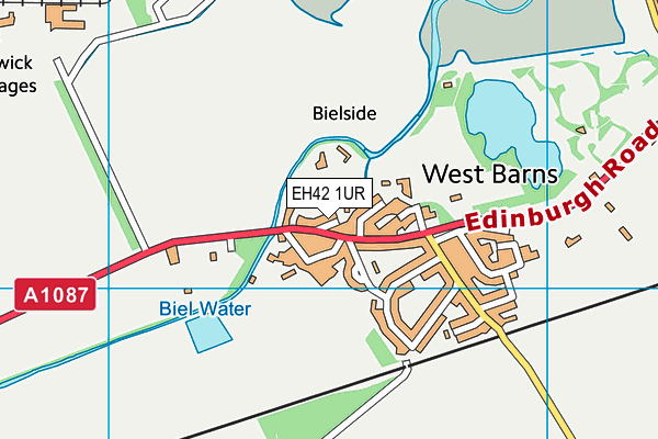 EH42 1UR map - OS VectorMap District (Ordnance Survey) EH42 1UR map - OS VectorMap District (Ordnance Survey)