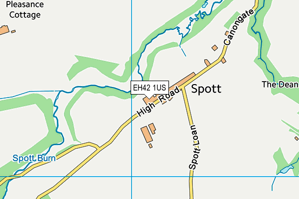EH42 1US map - OS VectorMap District (Ordnance Survey) EH42 1US map - OS VectorMap District (Ordnance Survey)