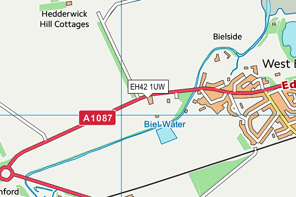 EH42 1UW map - OS VectorMap District (Ordnance Survey) EH42 1UW map - OS VectorMap District (Ordnance Survey)