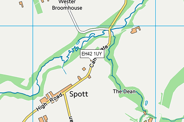 EH42 1UY map - OS VectorMap District (Ordnance Survey) EH42 1UY map - OS VectorMap District (Ordnance Survey)