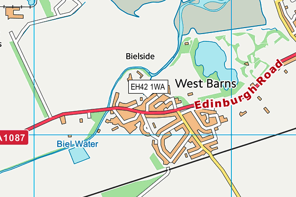 EH42 1WA map - OS VectorMap District (Ordnance Survey) EH42 1WA map - OS VectorMap District (Ordnance Survey)