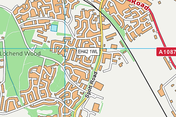 EH42 1WL map - OS VectorMap District (Ordnance Survey) EH42 1WL map - OS VectorMap District (Ordnance Survey)