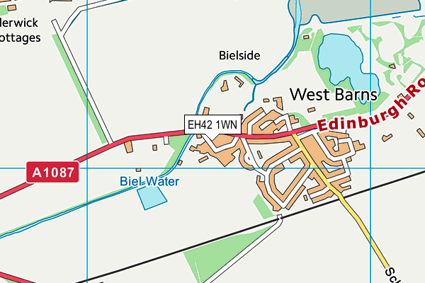 EH42 1WN map - OS VectorMap District (Ordnance Survey) EH42 1WN map - OS VectorMap District (Ordnance Survey)