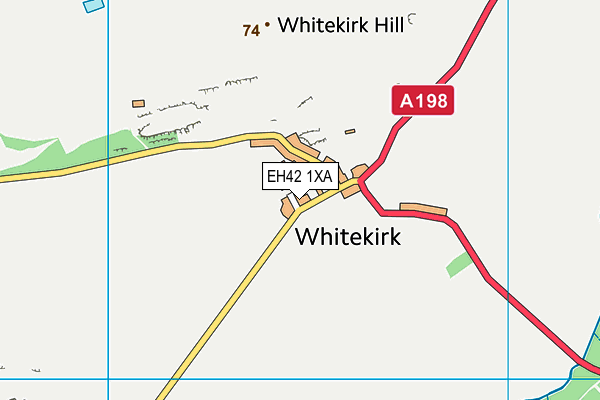 EH42 1XA map - OS VectorMap District (Ordnance Survey) EH42 1XA map - OS VectorMap District (Ordnance Survey)