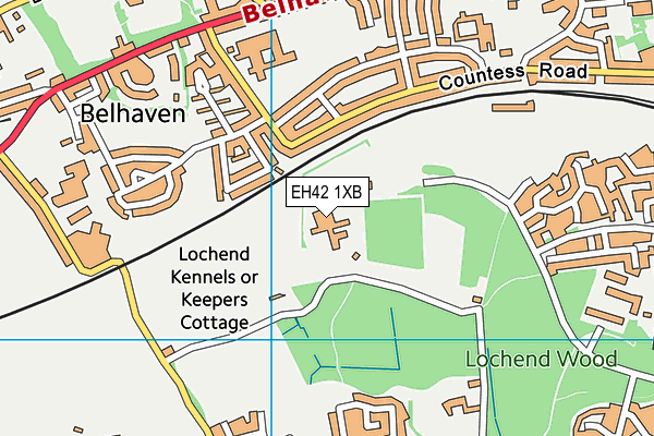 EH42 1XB map - OS VectorMap District (Ordnance Survey) EH42 1XB map - OS VectorMap District (Ordnance Survey)