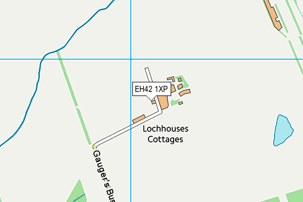 EH42 1XP map - OS VectorMap District (Ordnance Survey) EH42 1XP map - OS VectorMap District (Ordnance Survey)