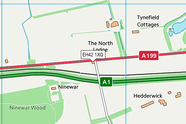 EH42 1XQ map - OS VectorMap District (Ordnance Survey) EH42 1XQ map - OS VectorMap District (Ordnance Survey)