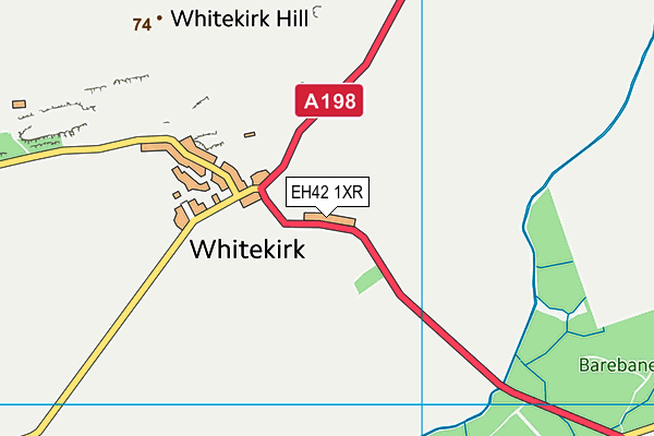 EH42 1XR map - OS VectorMap District (Ordnance Survey) EH42 1XR map - OS VectorMap District (Ordnance Survey)