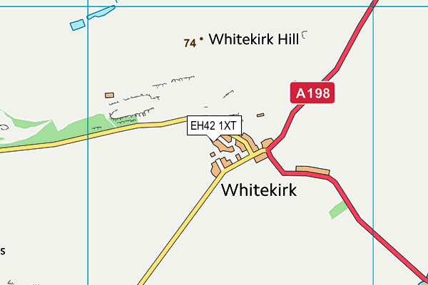 EH42 1XT map - OS VectorMap District (Ordnance Survey) EH42 1XT map - OS VectorMap District (Ordnance Survey)