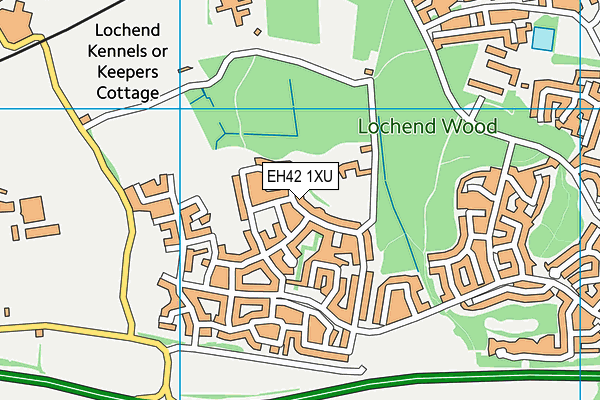 EH42 1XU map - OS VectorMap District (Ordnance Survey) EH42 1XU map - OS VectorMap District (Ordnance Survey)