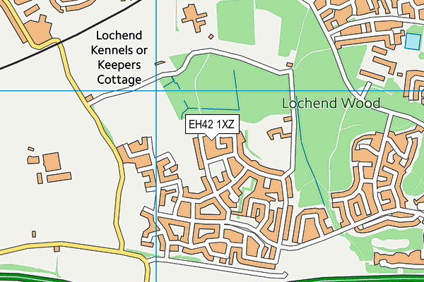 EH42 1XZ map - OS VectorMap District (Ordnance Survey) EH42 1XZ map - OS VectorMap District (Ordnance Survey)