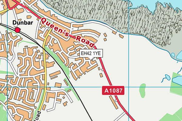 EH42 1YE map - OS VectorMap District (Ordnance Survey) EH42 1YE map - OS VectorMap District (Ordnance Survey)
