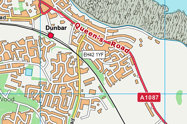 EH42 1YF map - OS VectorMap District (Ordnance Survey) EH42 1YF map - OS VectorMap District (Ordnance Survey)