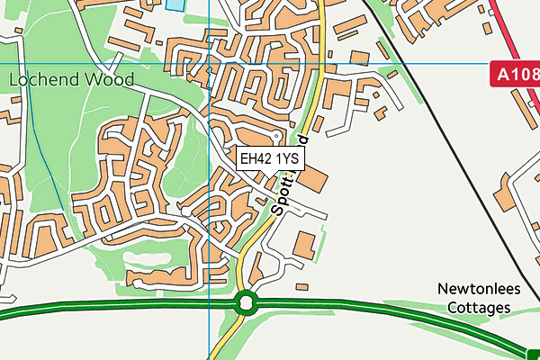 EH42 1YS map - OS VectorMap District (Ordnance Survey) EH42 1YS map - OS VectorMap District (Ordnance Survey)