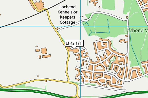 EH42 1YT map - OS VectorMap District (Ordnance Survey) EH42 1YT map - OS VectorMap District (Ordnance Survey)