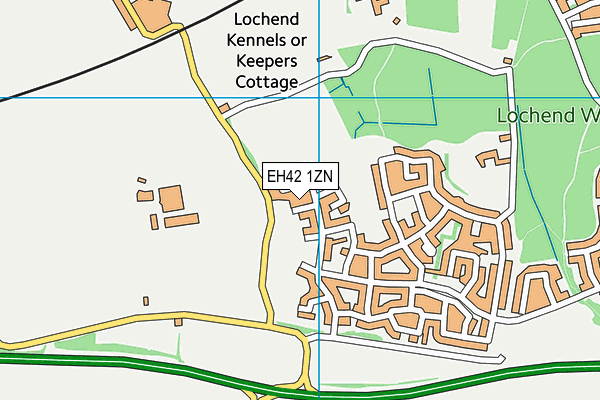 EH42 1ZN map - OS VectorMap District (Ordnance Survey) EH42 1ZN map - OS VectorMap District (Ordnance Survey)