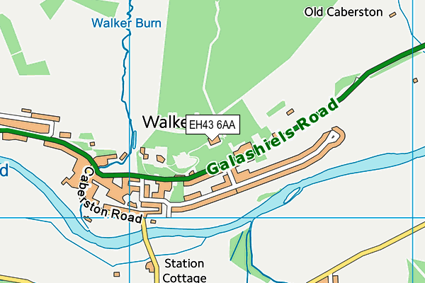 EH43 6AA map - OS VectorMap District (Ordnance Survey) EH43 6AA map - OS VectorMap District (Ordnance Survey)