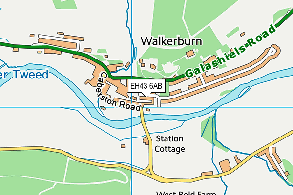 EH43 6AB map - OS VectorMap District (Ordnance Survey) EH43 6AB map - OS VectorMap District (Ordnance Survey)