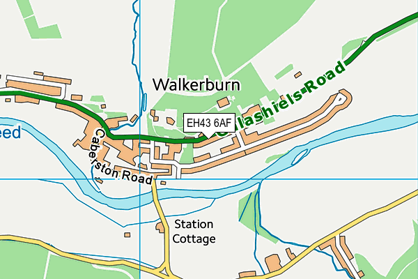 EH43 6AF map - OS VectorMap District (Ordnance Survey) EH43 6AF map - OS VectorMap District (Ordnance Survey)