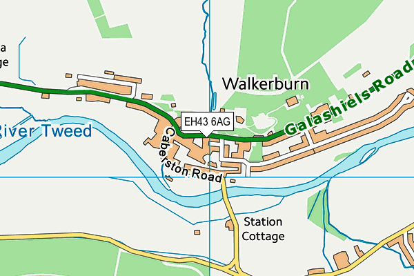 EH43 6AG map - OS VectorMap District (Ordnance Survey) EH43 6AG map - OS VectorMap District (Ordnance Survey)