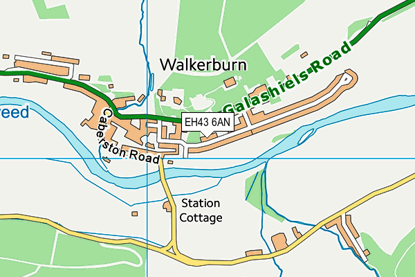 EH43 6AN map - OS VectorMap District (Ordnance Survey) EH43 6AN map - OS VectorMap District (Ordnance Survey)