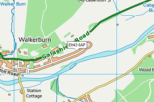 EH43 6AP map - OS VectorMap District (Ordnance Survey) EH43 6AP map - OS VectorMap District (Ordnance Survey)