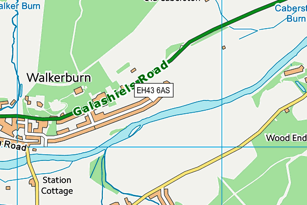 EH43 6AS map - OS VectorMap District (Ordnance Survey) EH43 6AS map - OS VectorMap District (Ordnance Survey)