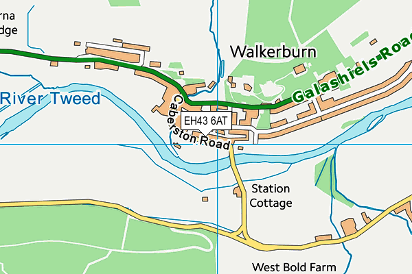 EH43 6AT map - OS VectorMap District (Ordnance Survey) EH43 6AT map - OS VectorMap District (Ordnance Survey)