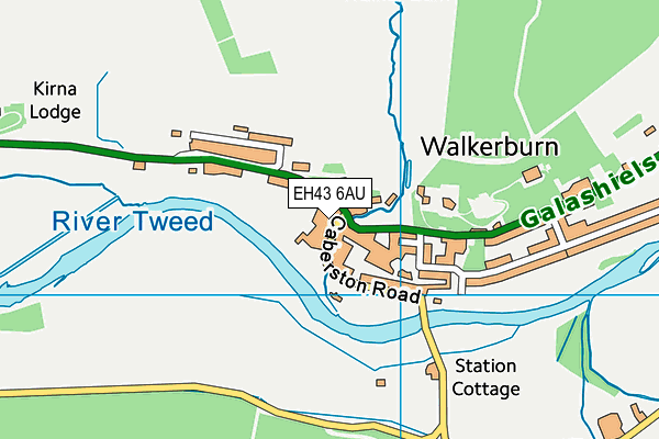EH43 6AU map - OS VectorMap District (Ordnance Survey) EH43 6AU map - OS VectorMap District (Ordnance Survey)