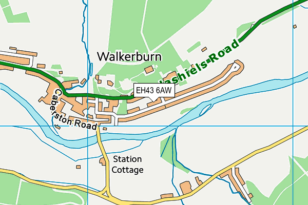 EH43 6AW map - OS VectorMap District (Ordnance Survey) EH43 6AW map - OS VectorMap District (Ordnance Survey)