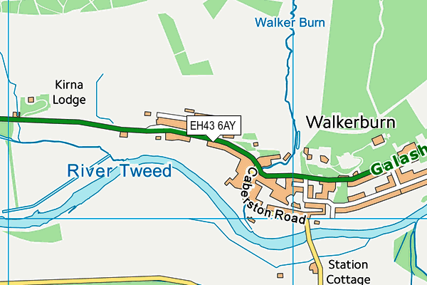 EH43 6AY map - OS VectorMap District (Ordnance Survey) EH43 6AY map - OS VectorMap District (Ordnance Survey)