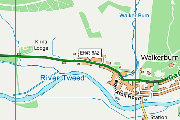 EH43 6AZ map - OS VectorMap District (Ordnance Survey) EH43 6AZ map - OS VectorMap District (Ordnance Survey)