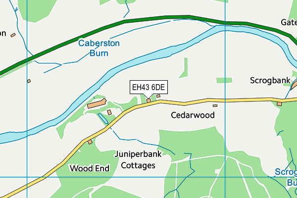 EH43 6DE map - OS VectorMap District (Ordnance Survey) EH43 6DE map - OS VectorMap District (Ordnance Survey)