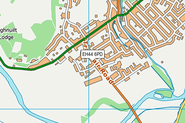 EH44 6PD map - OS VectorMap District (Ordnance Survey)
