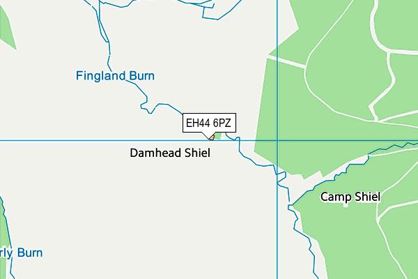 EH44 6PZ map - OS VectorMap District (Ordnance Survey) EH44 6PZ map - OS VectorMap District (Ordnance Survey)
