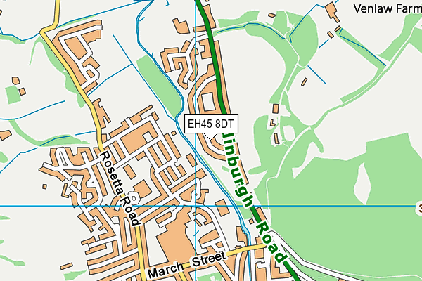 EH45 8DT map - OS VectorMap District (Ordnance Survey) EH45 8DT map - OS VectorMap District (Ordnance Survey)