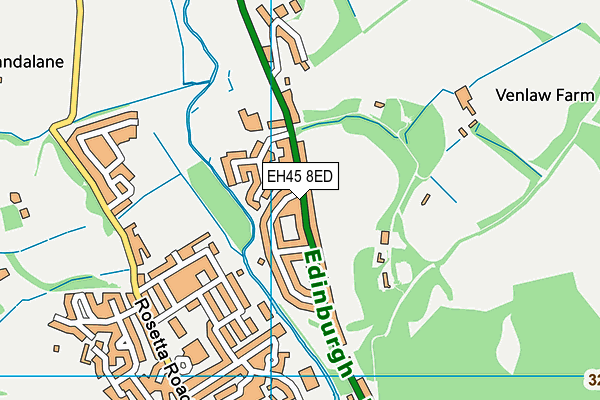 EH45 8ED map - OS VectorMap District (Ordnance Survey) EH45 8ED map - OS VectorMap District (Ordnance Survey)