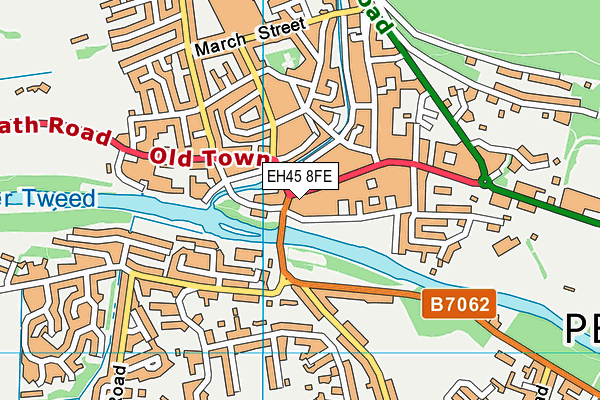 EH45 8FE map - OS VectorMap District (Ordnance Survey) EH45 8FE map - OS VectorMap District (Ordnance Survey)