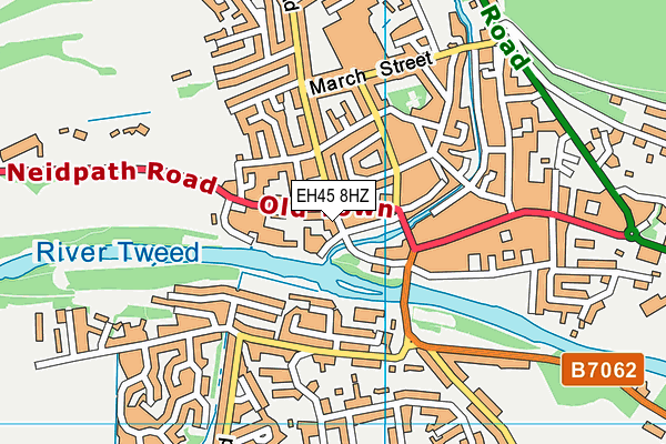 EH45 8HZ map - OS VectorMap District (Ordnance Survey) EH45 8HZ map - OS VectorMap District (Ordnance Survey)