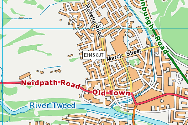 EH45 8JT map - OS VectorMap District (Ordnance Survey) EH45 8JT map - OS VectorMap District (Ordnance Survey)